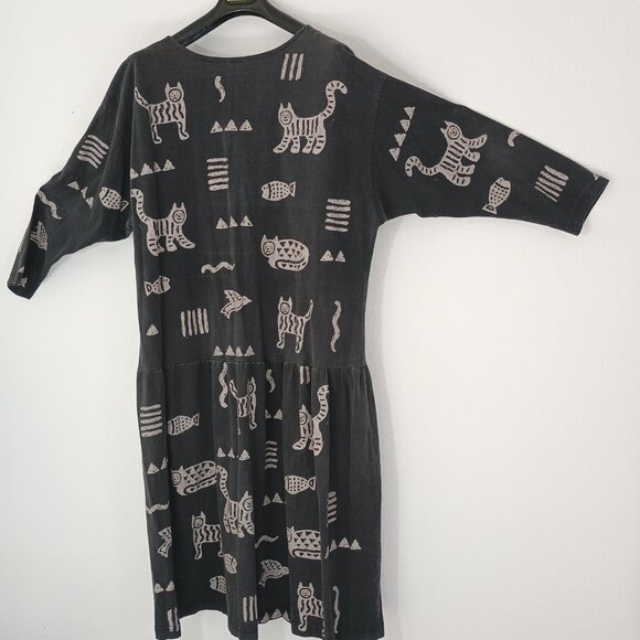 Cotton Fields Women 3X Maxi Dress L/S Animal Print 100% Cotton Thick & Soft Tier - Picture 6 of 11